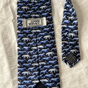 Gianni Versace tie, blue pattern